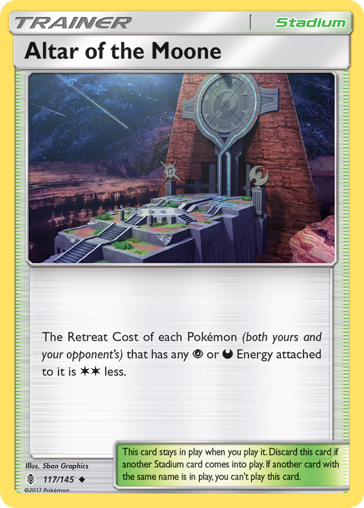 Pokémonkaart 117/145 - Altar of the Moone - Guardians Rising - [Uncommon]