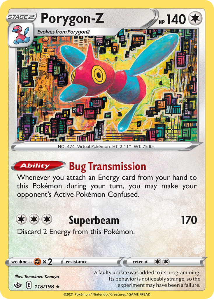 Pokémonkaart 118/198 - Porygon-Z - Chilling Reign - [Rare Holo]