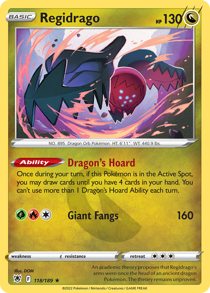 118/189 - Regidrago - Reverse Holo - [Rare]