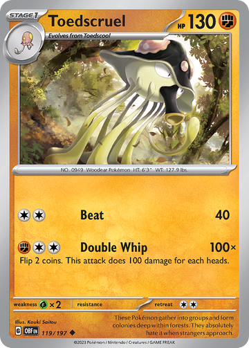 119/197 - Toedscruel - [Uncommon] - Reverse Holo