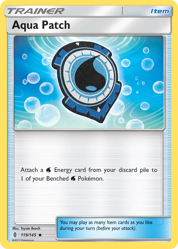 Pokémonkaart 119/145 - Aqua Patch - Guardians Rising - [Uncommon]