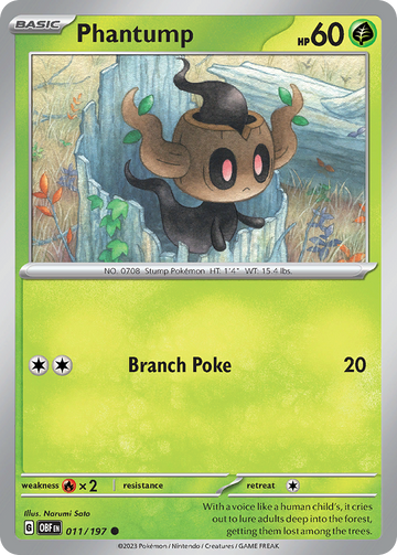 011/197 - Phantump - [Common] - Reverse Holo