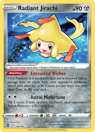 120/195 - Radiant Jirachi - [Radiant Rare]