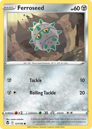 121/195 - Ferroseed - [Common] - Reverse Holo