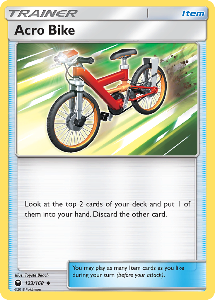 Pokémonkaart 123/168 - Acro Bike - Celestial Storm - [Uncommon]