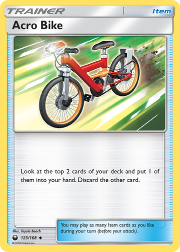 Pokémonkaart 123/168 - Acro Bike - Celestial Storm - [Uncommon]