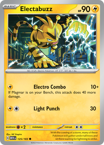 125/165 - Electabuzz - [Common]