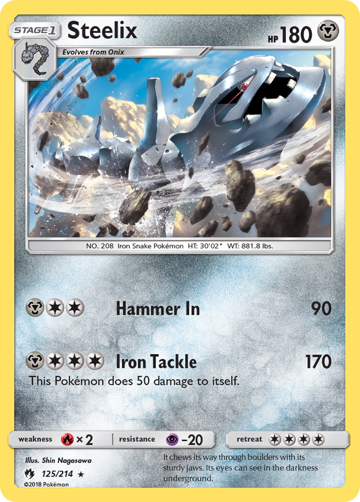 Pokémonkaart 125/214 - Steelix - Lost Thunder - [Rare]