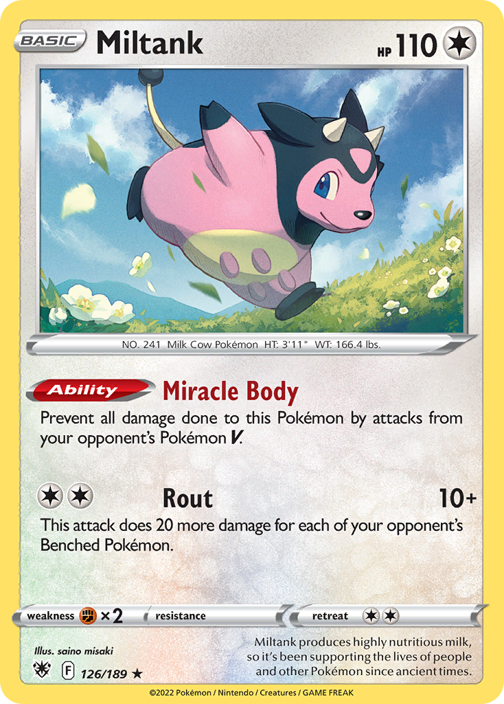 126/189 - Miltank - [Rare Holo] - Reverse Holo