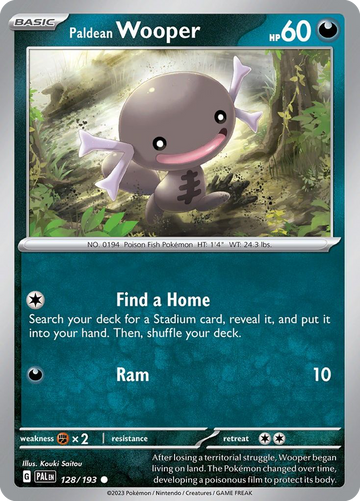 128/193 - Paldean Wooper - [Common]