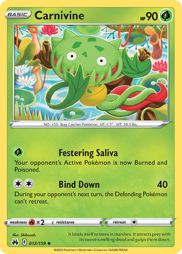 012/159 - Carnivine - [Uncommon] - Reverse Holo