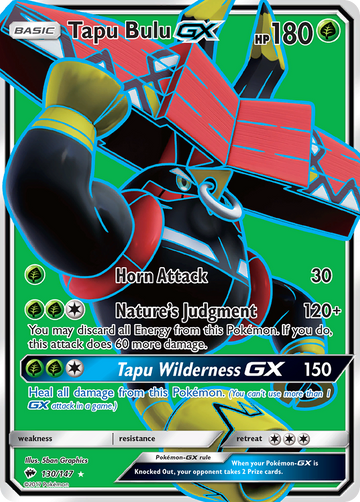 Pokémonkaart 130/147 - Tapu Bulu-GX - Burning Shadows - [Rare Ultra]