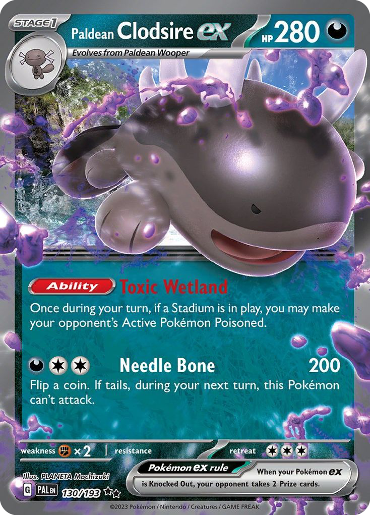 130/193 - Paldean Clodsire ex - [Double Rare]