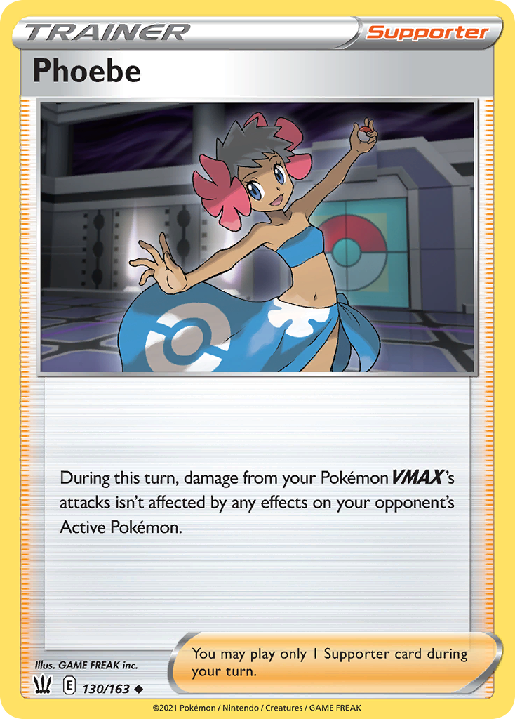 Pokémonkaart 130/163 - Phoebe - Battle Styles - [Uncommon]