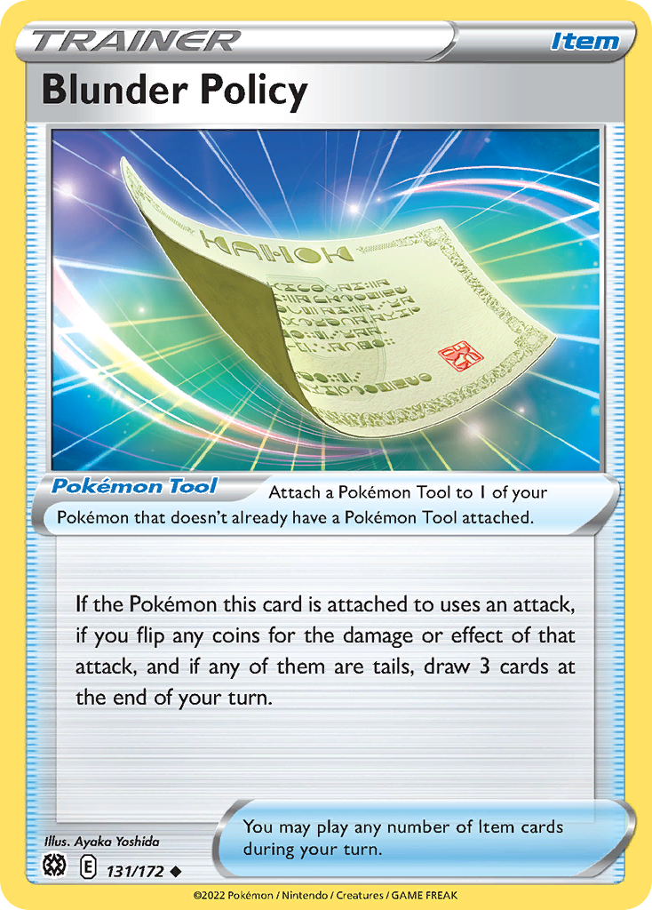 131/172 - Blunder Policy - Reverse Holo - [Uncommon]