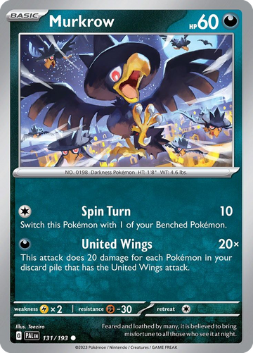 131/193 - Murkrow - [Common] - Reverse Holo