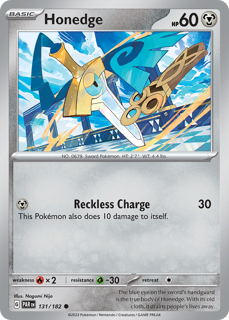 131/182 - Honedge - [Common] - Reverse Holo-Pokemeister