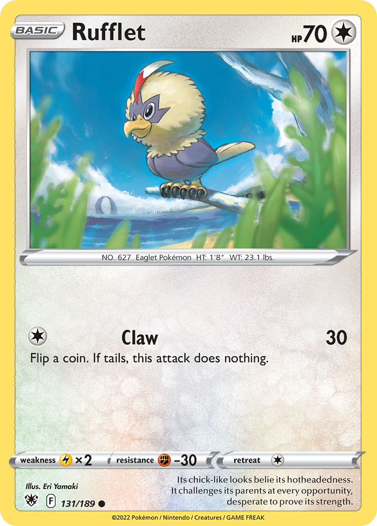 131/189 - Rufflet - Reverse Holo - [Common]