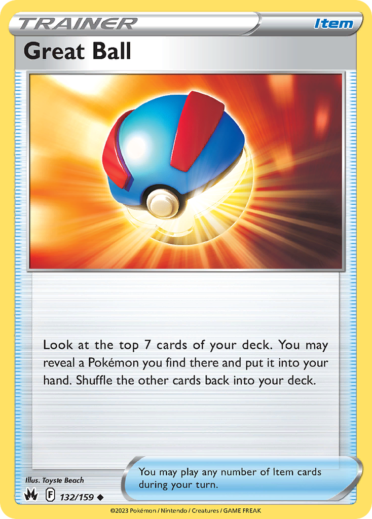 132/159 - Great Ball - [Uncommon] - Reverse Holo