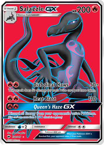 Pokémonkaart 132/147 - Salazzle-GX - Burning Shadows - [Rare Ultra]