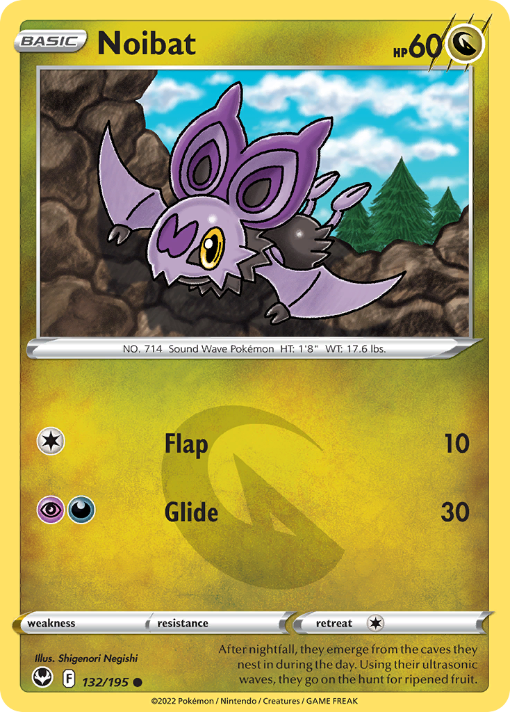 132/195 - Noibat - [Common] - Reverse Holo