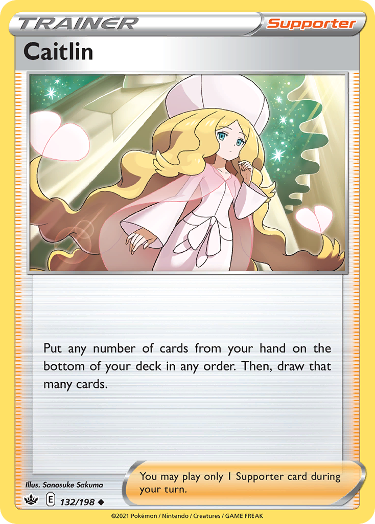 Pokémonkaart 132/198 - Caitlin - Chilling Reign - [Uncommon]