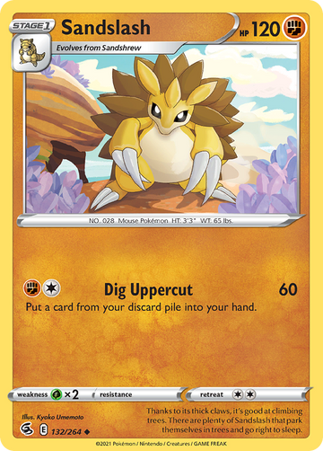 132/264 - Sandslash - Reverse Holo - [Uncommon]