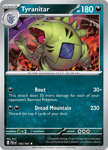 135/193 - Tyranitar - [Rare]