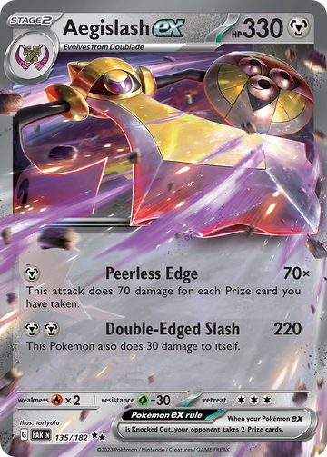 135/182 - Aegislash ex - [Double Rare]