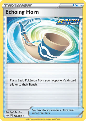 136/198 - Echoing Horn - [Uncommon] - Reverse Holo