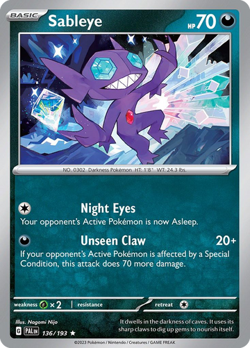 136/193 - Sableye - [Rare]