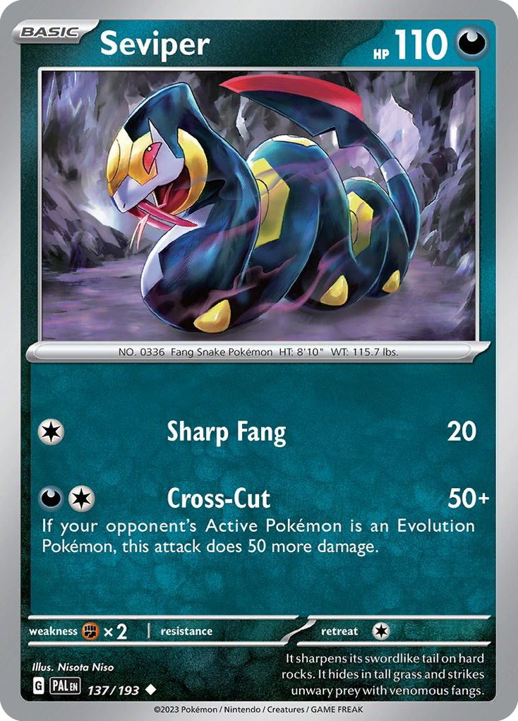 137/193 - Seviper - [Uncommon] - Reverse Holo