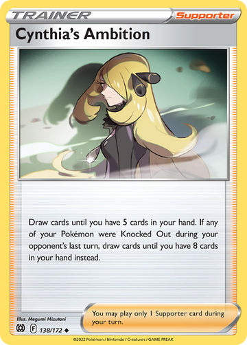 138/172 - Cynthia's Ambition - Reverse Holo - [Uncommon]
