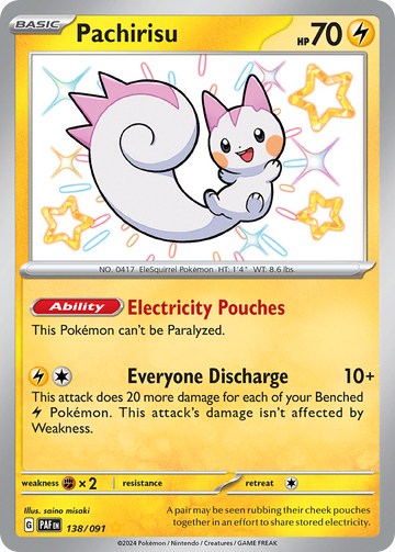 138/091 - Pachirisu - [Shiny Rare]