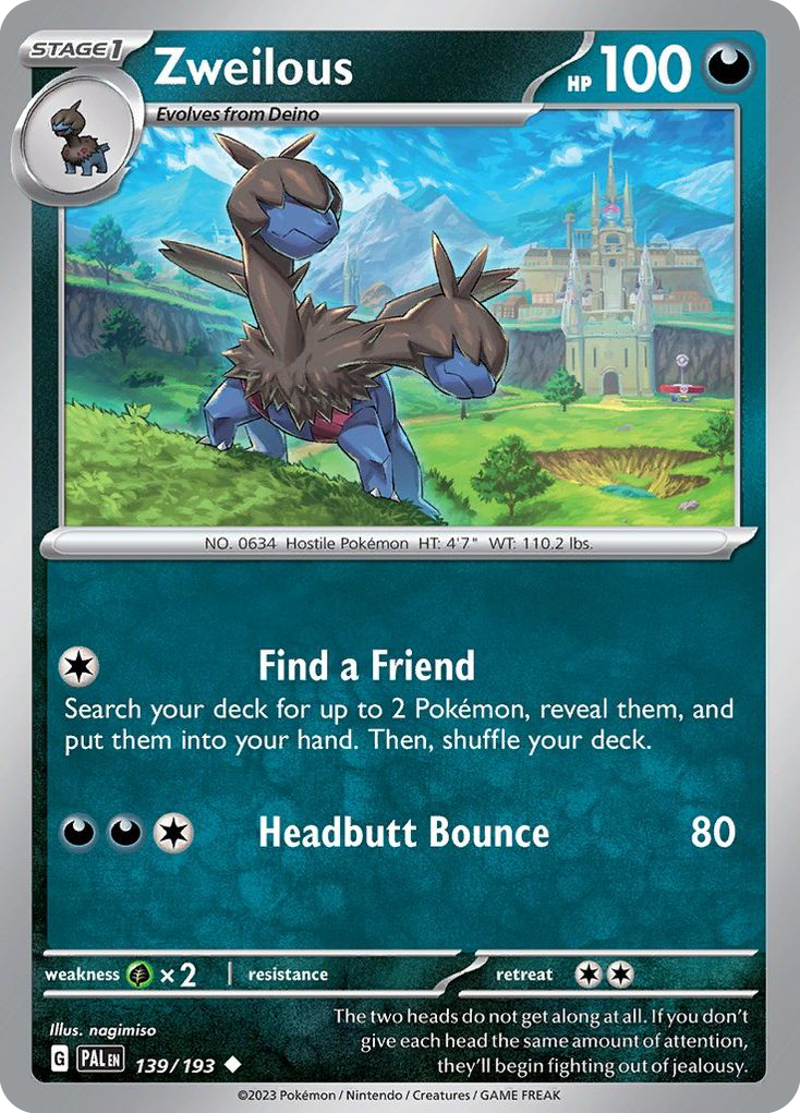 139/193 - Zweilous - [Uncommon] - Reverse Holo