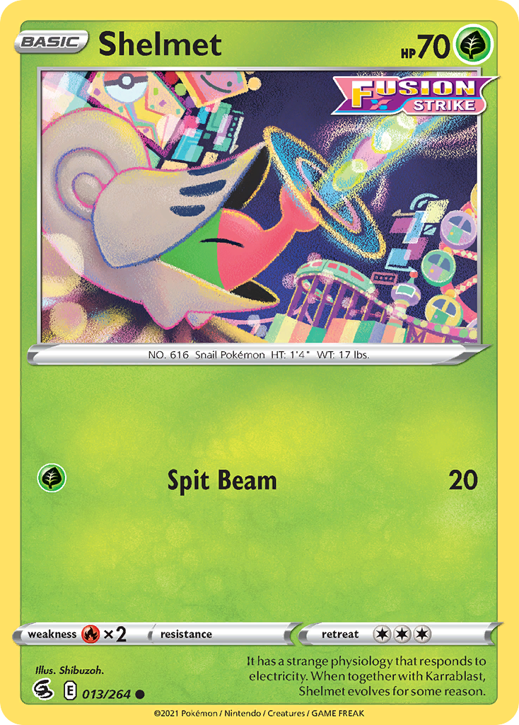Pokémonkaart 013/264 - Shelmet - Fusion Strike - [Common]