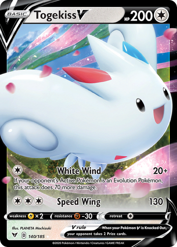 140/185 - Togekiss V - [Rare Holo V]