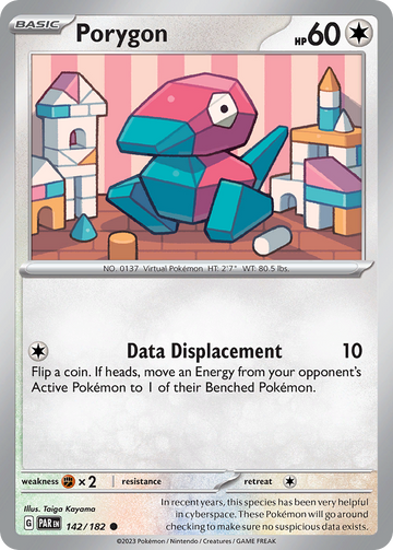 142/182 - Porygon - [Common] - Reverse Holo