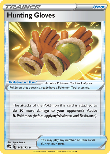 142/172 - Hunting Gloves - Reverse Holo - [Uncommon]