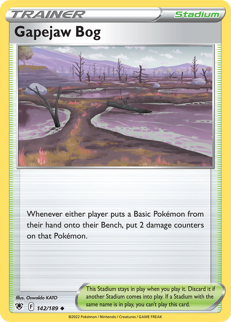 142/189 - Gapejaw Bog - Reverse Holo - [Uncommon]