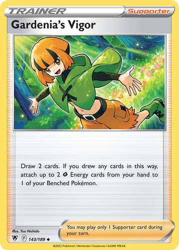 143/189 - Gardenia's Vigor - Reverse Holo - [Uncommon]