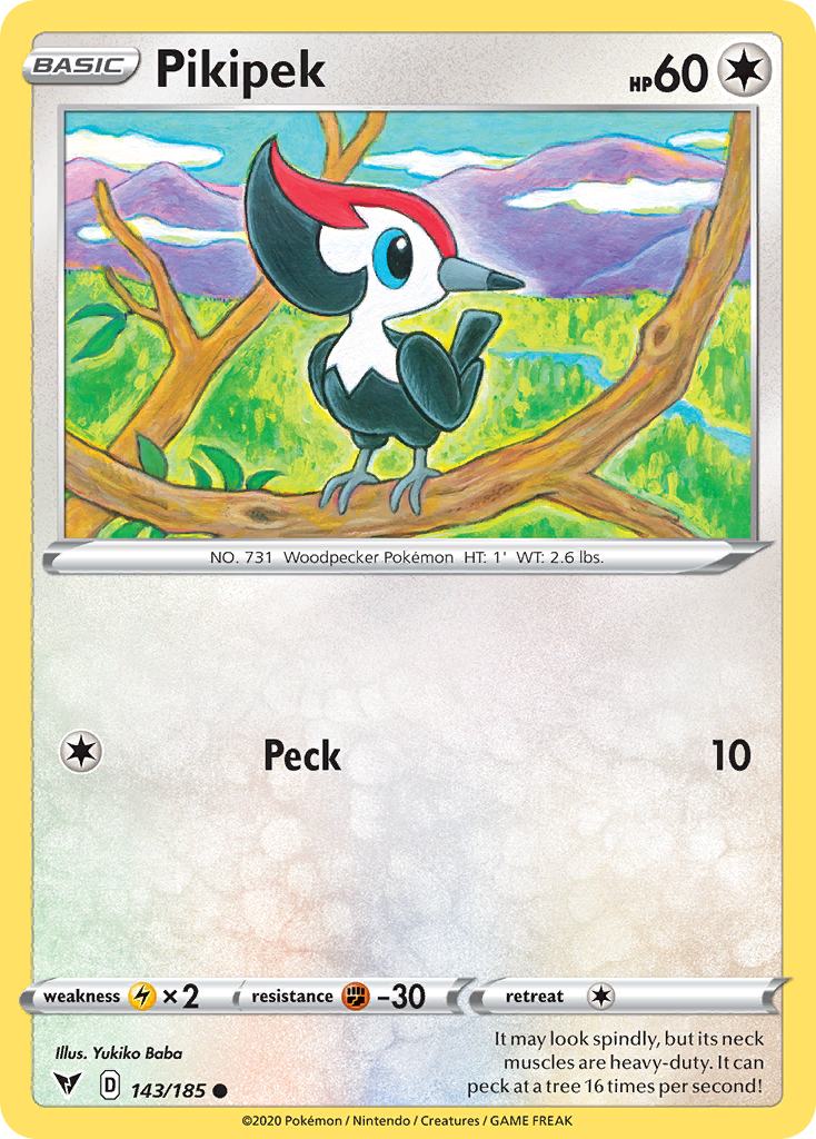 Pokémonkaart 143/185 - Pikipek - Vivid Voltage - [Common]