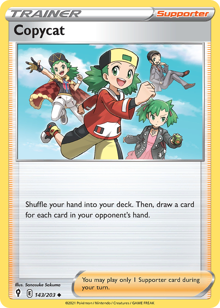Pokémonkaart 143/203 - Copycat - Evolving Skies - [Uncommon]