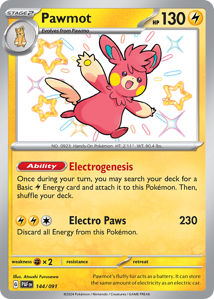 144/091 - Pawmot - [Shiny Rare]
