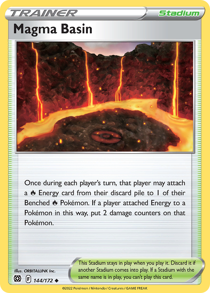 144/172 - Magma Basin - Reverse Holo - [Uncommon]