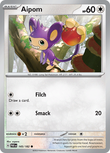 145/182 - Aipom - [Common] - Reverse Holo