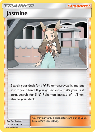 Pokémonkaart 145/181 - Jasmine - Team Up - [Uncommon]