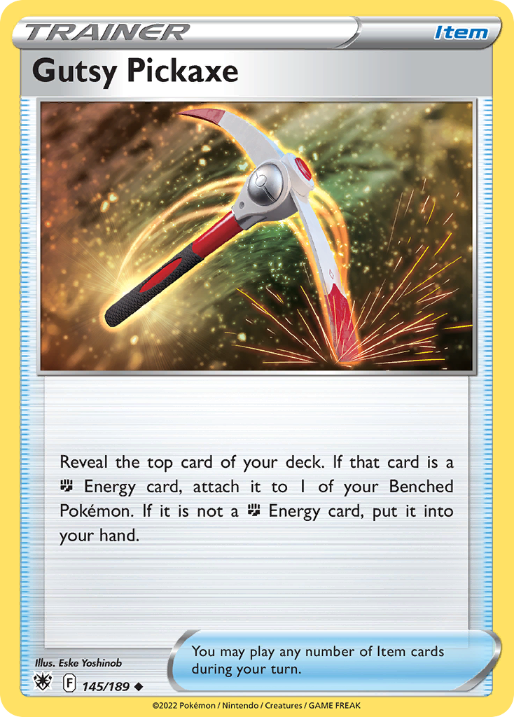 145/189 - Gutsy Pickaxe - Reverse Holo - [Uncommon]