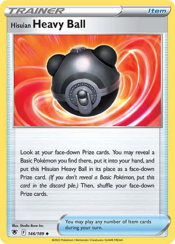 146/189 - Hisuian Heavy Ball - Reverse Holo - [Uncommon]