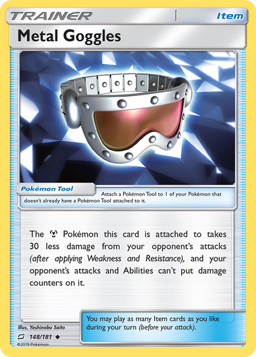 Pokémonkaart 148/181 - Metal Goggles - Team Up - [Uncommon]